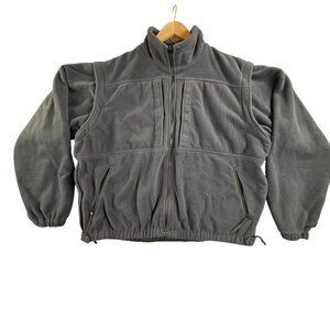 5.11 Tactical Series Jacket Mens XL Blue Fleece Full Zip Detachable Sleeves Vest